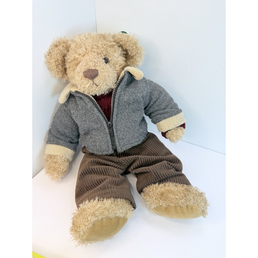 Russ Bear Named Bradbury Pants Sweater Jacket 14" Stuffed Animal Plush Toy